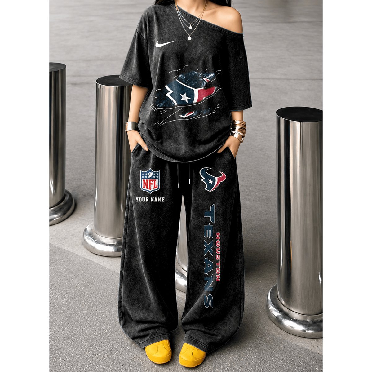 HOU x NFL Relaxed Fit Two Piece Sportswear Set