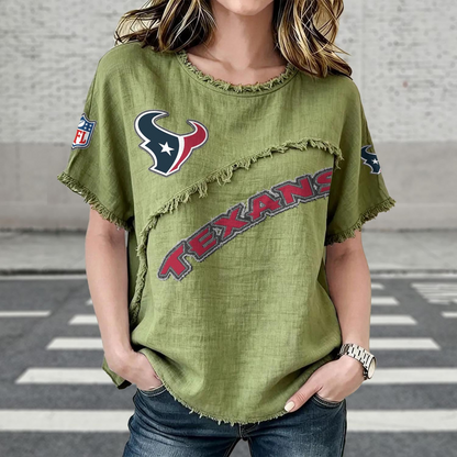 HOU x NFL Women’???s Vintage O-Neck 2905 DatND DVT