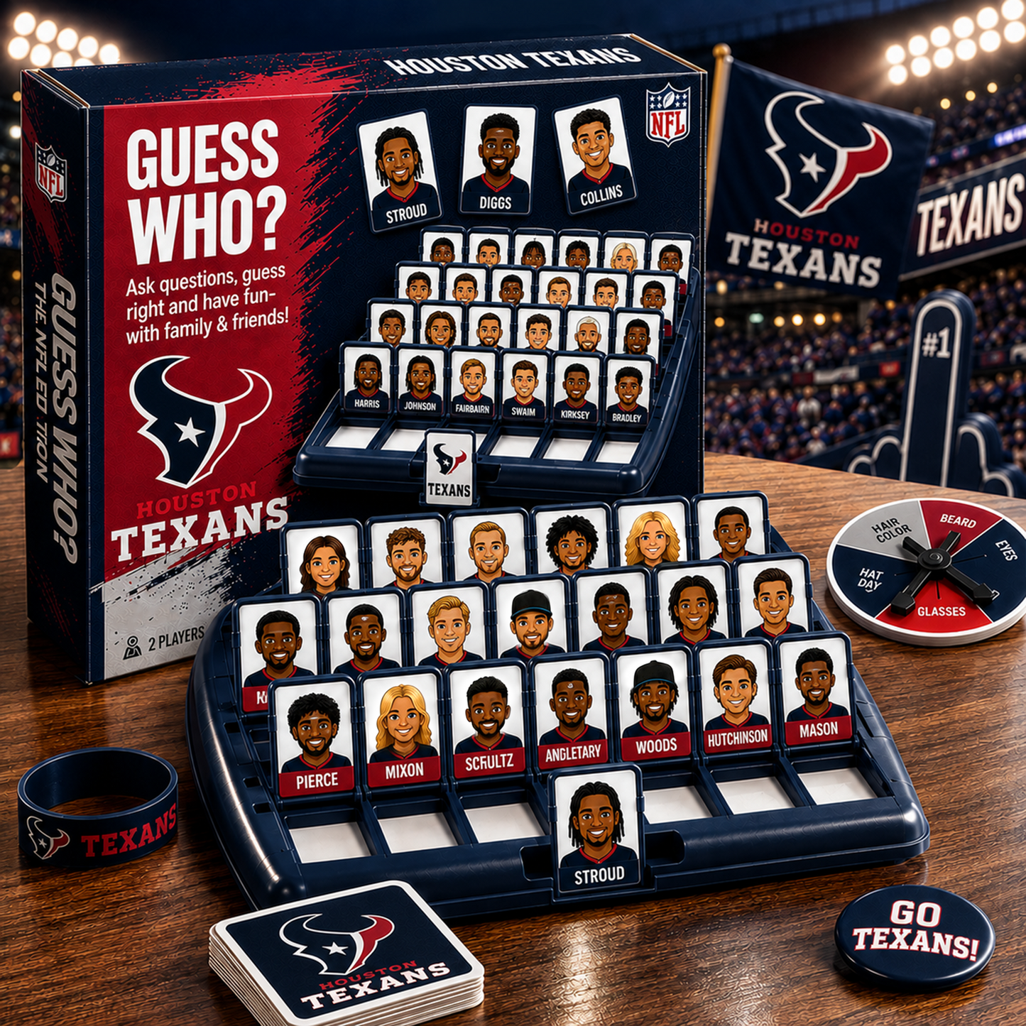 HT_NFL ELITE FAN GUESS WHO BOARD GAME Ã¢â‚¬â€œ COLLECTOR EDITION
