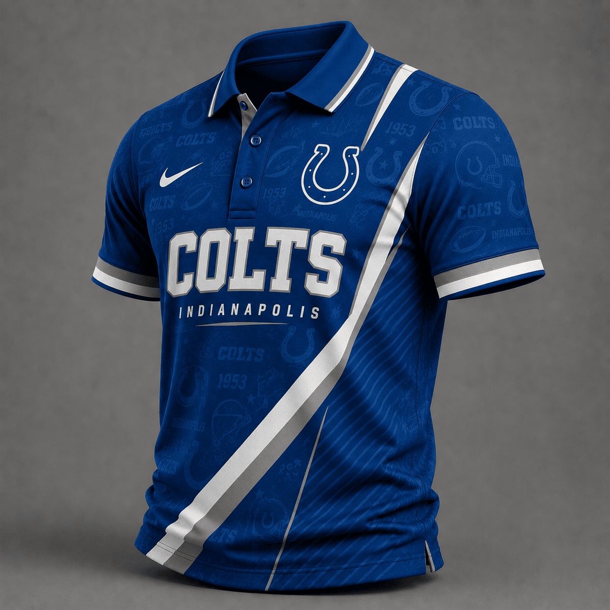IC Premium NFL Diagonal Stripe Polo Shirt