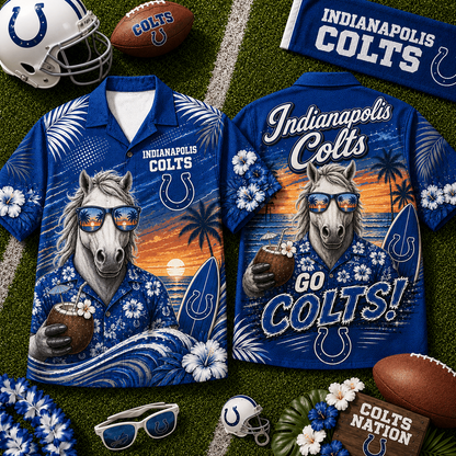 IND x NFL Premium Beach Vibes Hawaiian Shirt