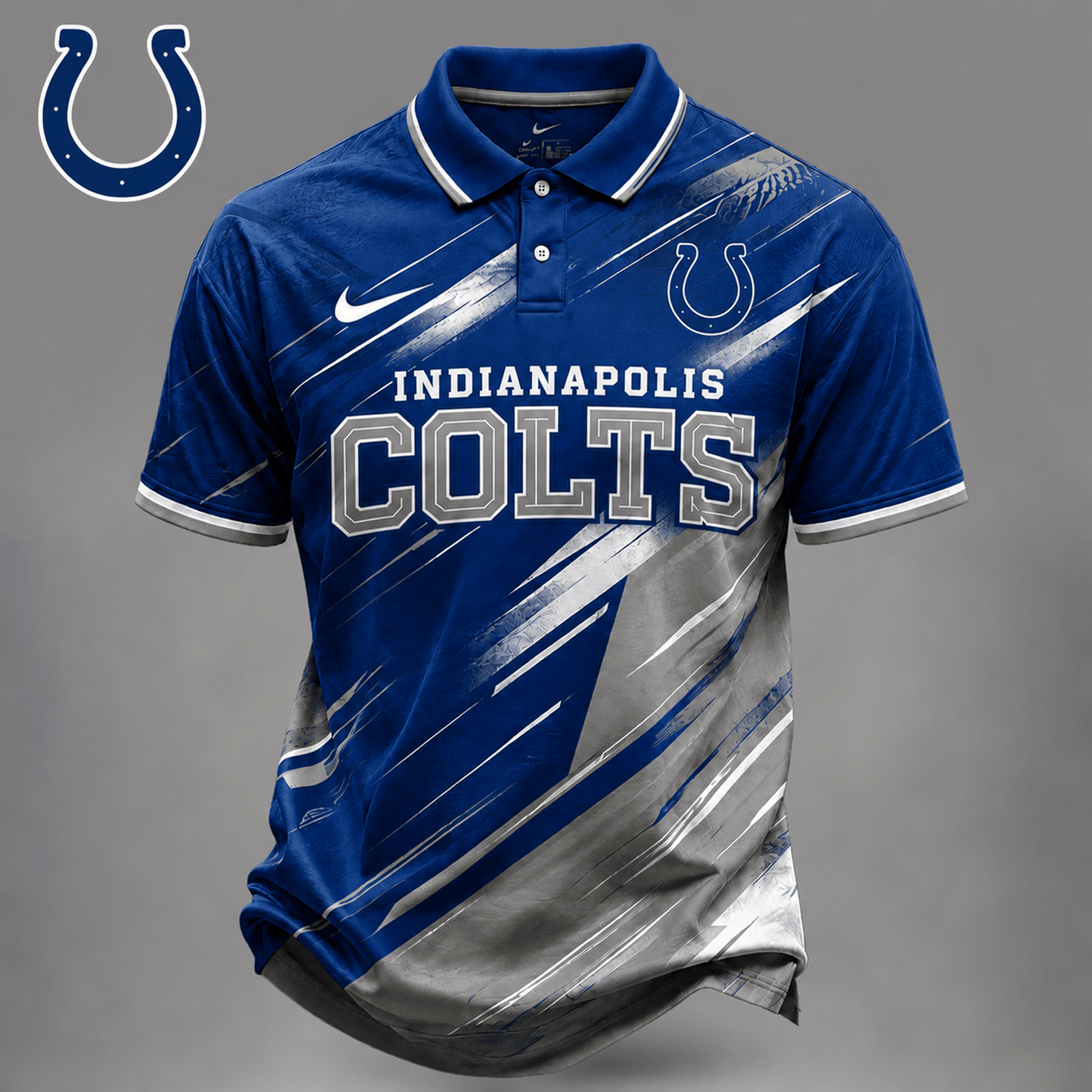 IND x NFL Premium Bold Stripe Polo Shirt