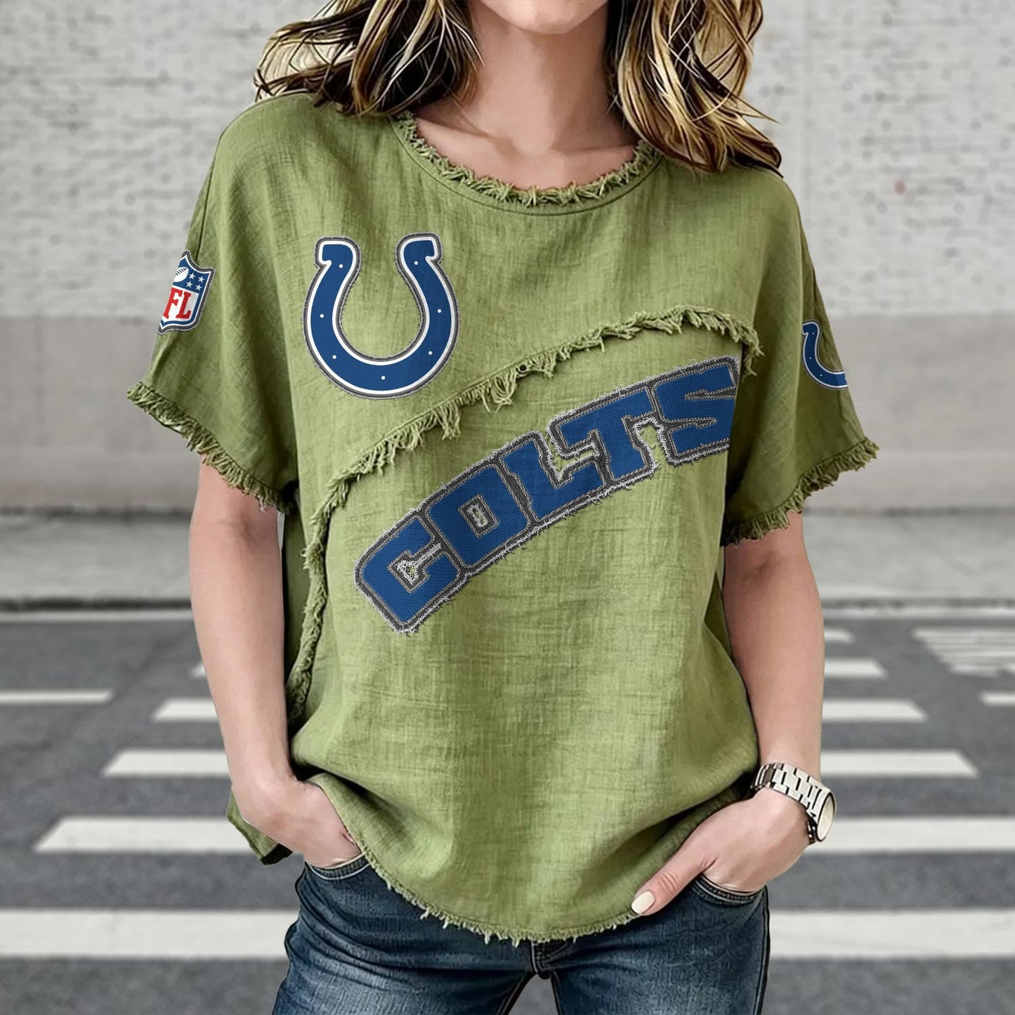 IND x NFL Women’???s Vintage O-Neck 2905 DatND DVT