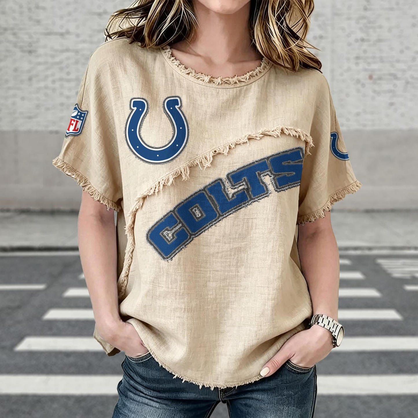 IND x NFL Women’???s Vintage O-Neck 2905 DatND DVT