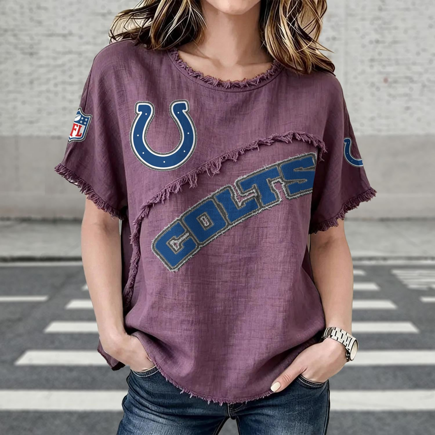 IND x NFL Women’???s Vintage O-Neck 2905 DatND DVT