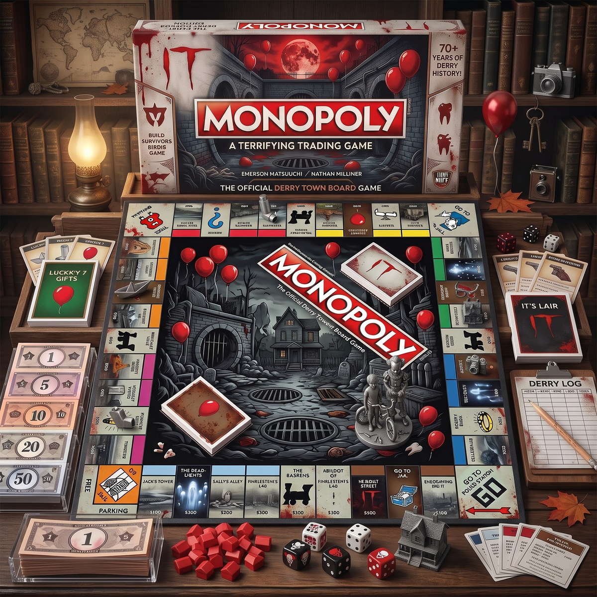 IT-Themed Monopoly Horror Edition Board Game – The Creepy Clown
