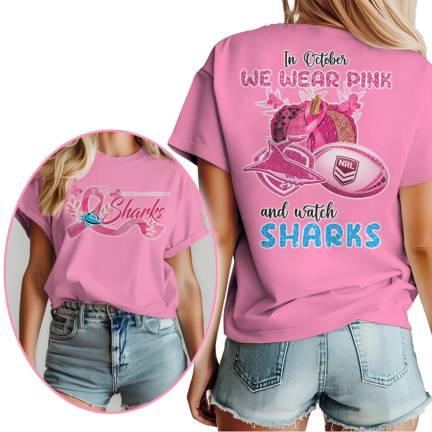 In October We Wear Pink And Watch CSS Shirt