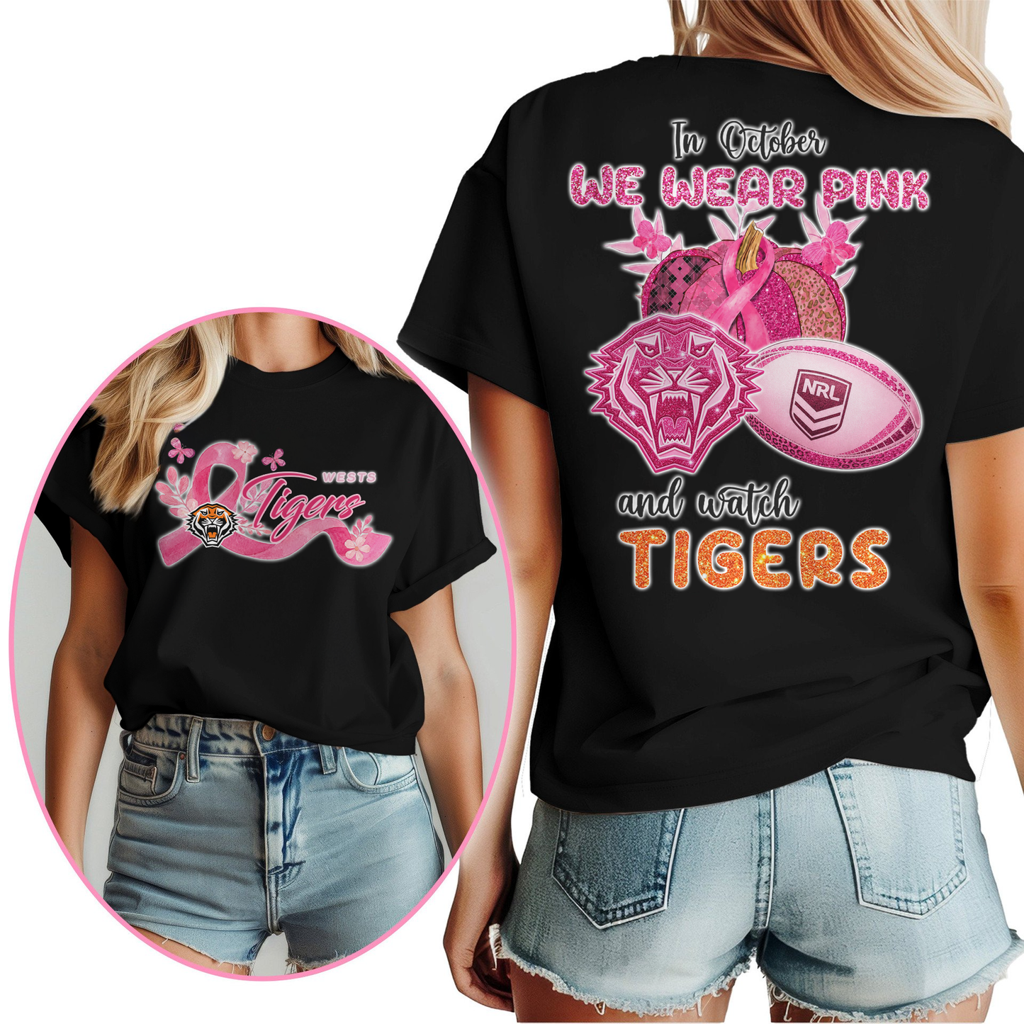 In October We Wear Pink And Watch WT Shirt