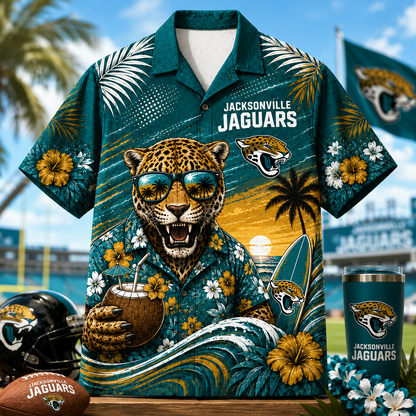 JAC x NFL Premium Beach Vibes Hawaiian Shirt