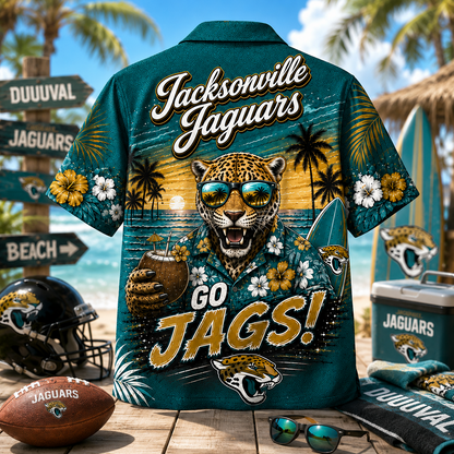 JAC x NFL Premium Beach Vibes Hawaiian Shirt