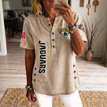 JAC x NFL Women’???s Denim Casual Tops DATND LBN 190526