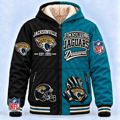 JAX x NFL Hooded Varsity Bomber Jacket