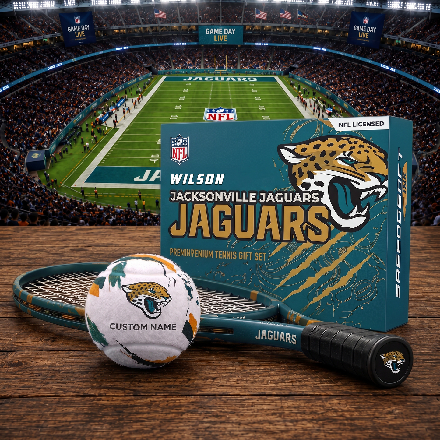 JJ_PREMIUM NFL  EXCLUSIVE PERSONALIZED TENNIS BALL SET LIMITED EDTION