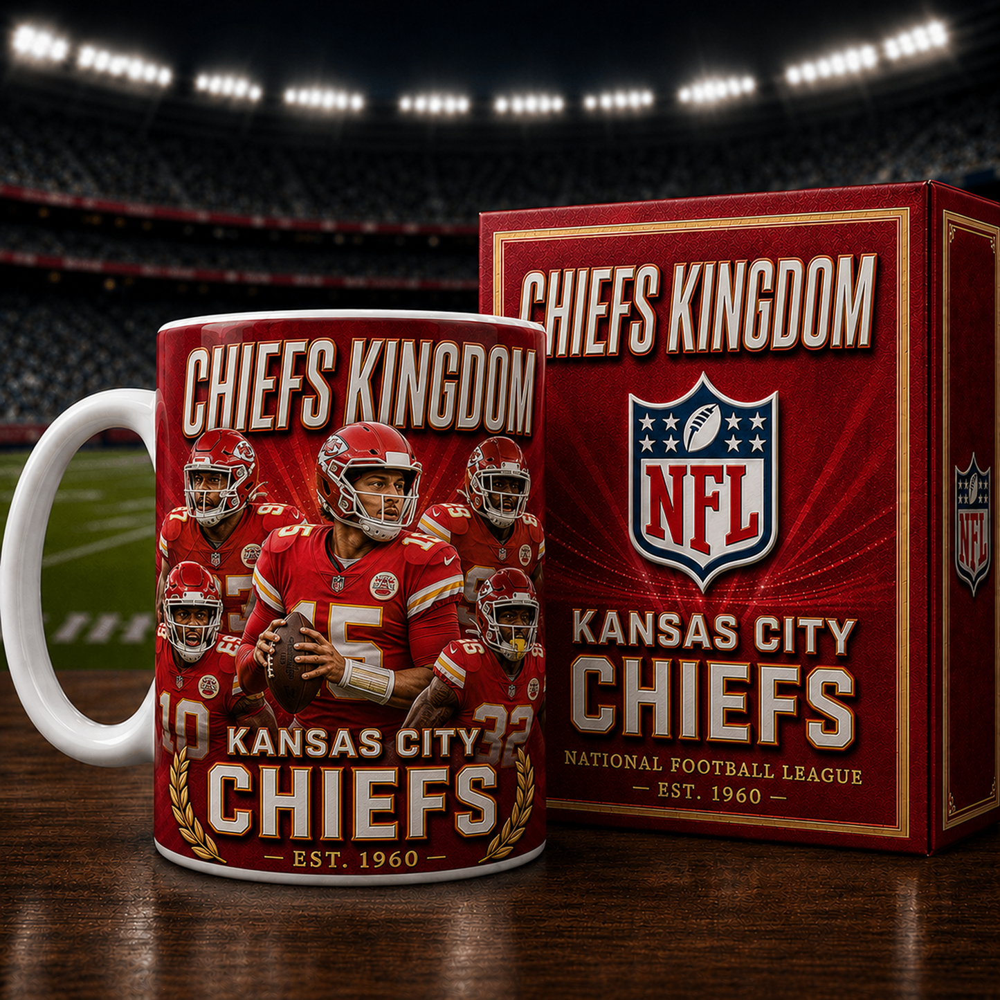 KC X NFL commemorative ceramic mug 2007