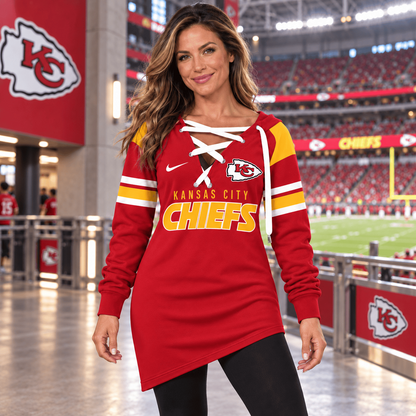 KC x NFL Game Day Spirit Lace-Up Sweatshirt