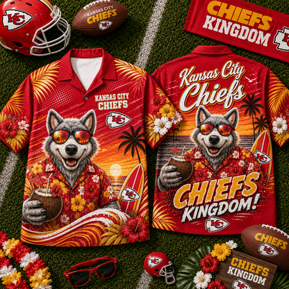 KC x NFL Premium Beach Vibes Hawaiian Shirt