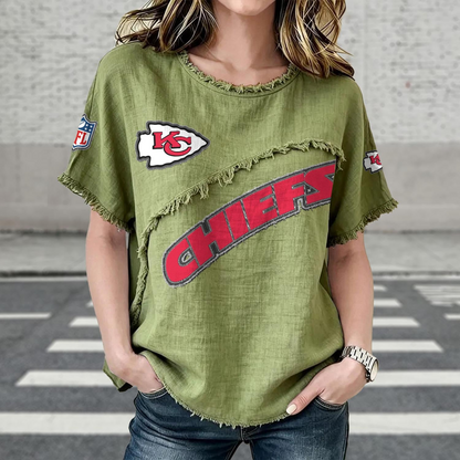KC x NFL Women’???s Vintage O-Neck 2905 DatND DVT
