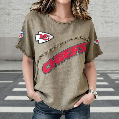 KC x NFL Women’???s Vintage O-Neck 2905 DatND DVT
