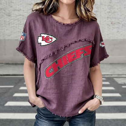 KC x NFL Women’???s Vintage O-Neck 2905 DatND DVT