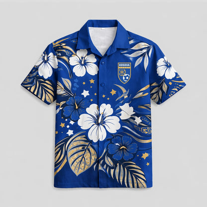 Kosovo World Cup 2026 Floral Hawaiian Shirt PVT02 DATND LBN 90526