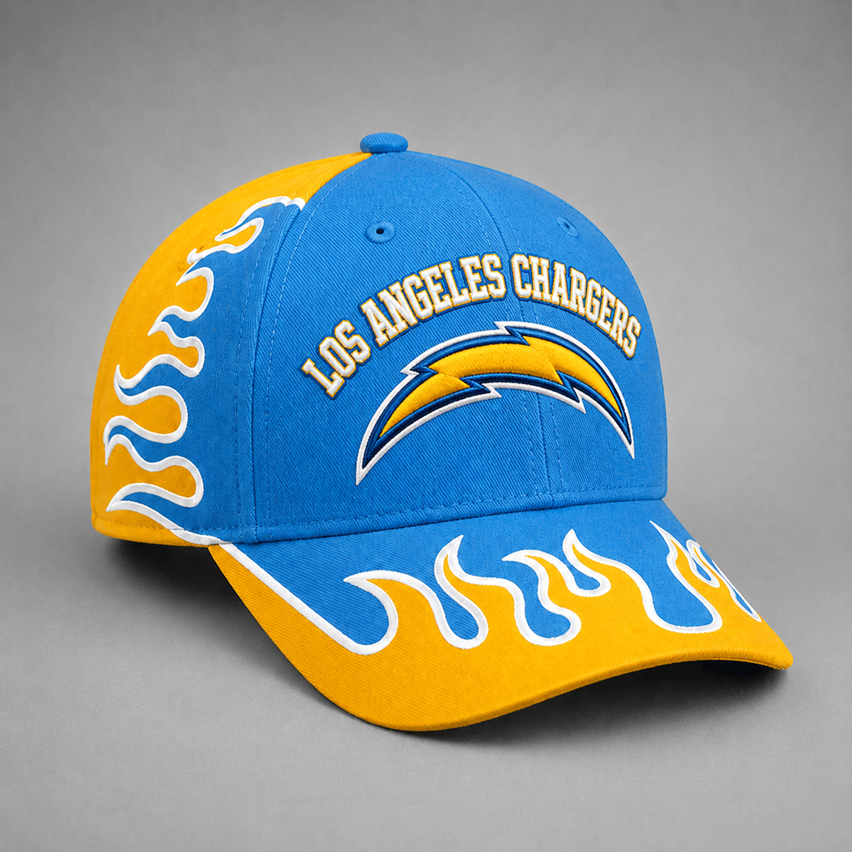 LAC Premium NFL Flame Curved Brim Baseball Cap