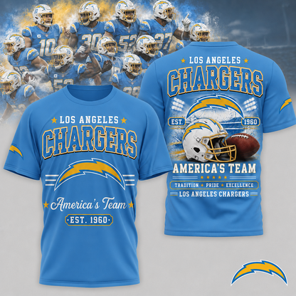 LAC x NFL Premium Team Tradition Pride 3D Shirt