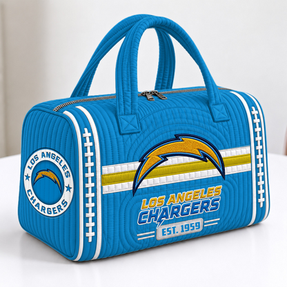 LAC x NFL Quilted Luggage Travel Bag