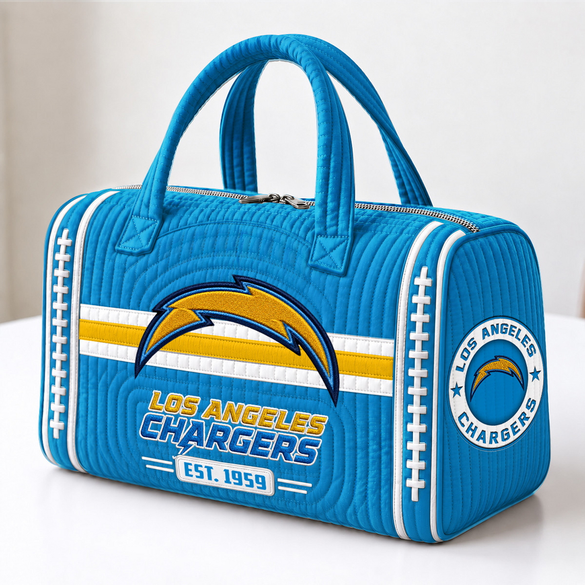 KC x NFL Quilted Luggage Travel Bag