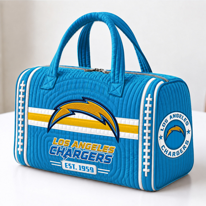 KC x NFL Quilted Luggage Travel Bag