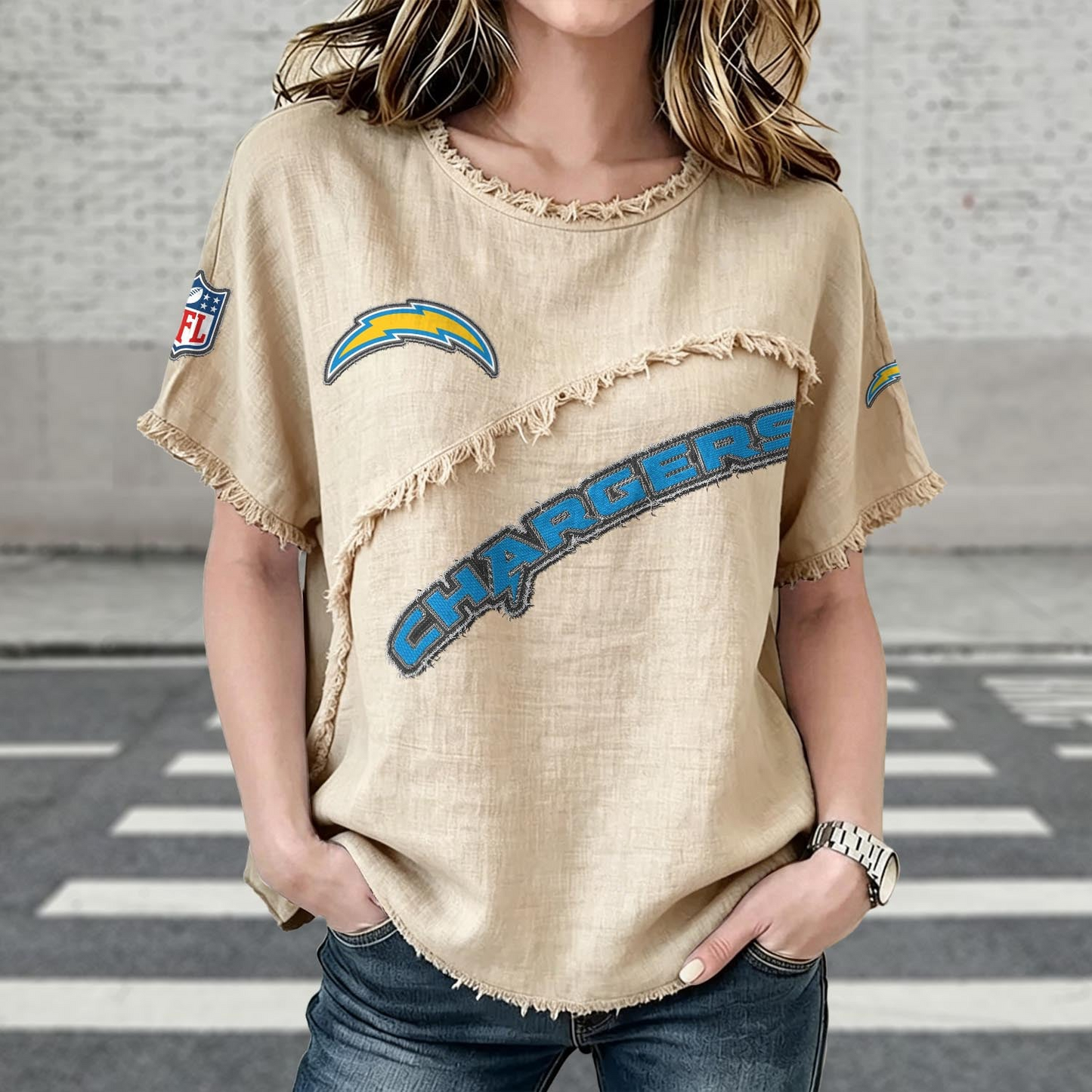 LAC x NFL Women’???s Vintage O-Neck 2905 DatND DVT