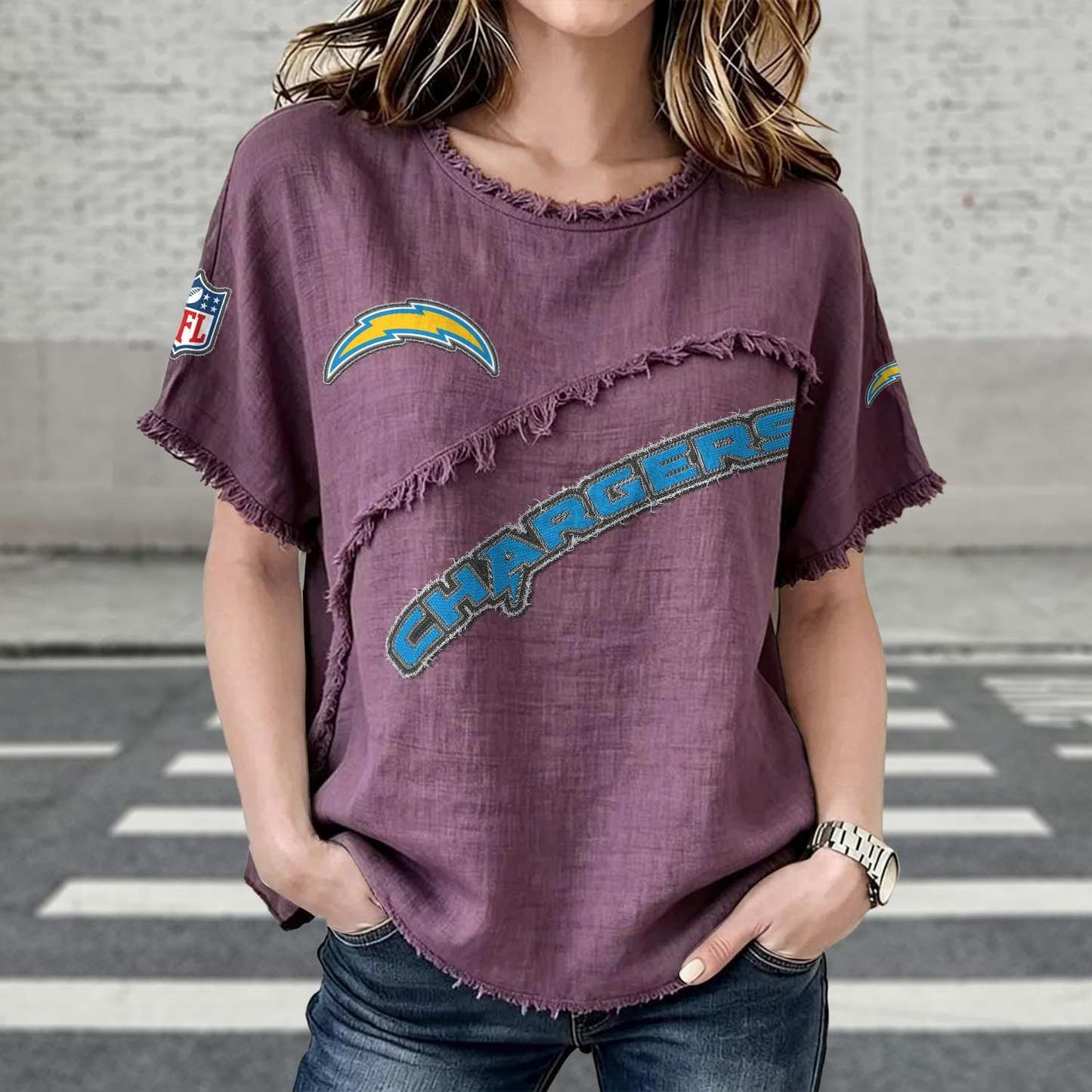 LAC x NFL Women’???s Vintage O-Neck 2905 DatND DVT