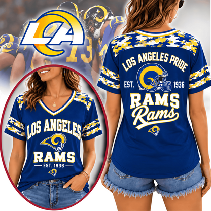 LAR Premium NFL All-American Camo V-neck