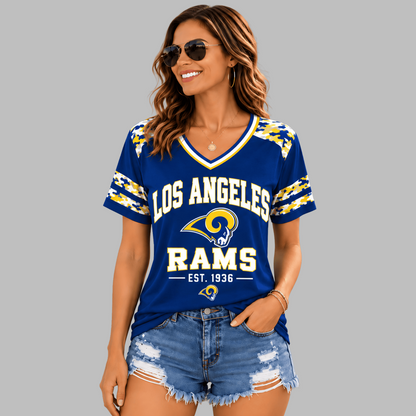 LAR Premium NFL All-American Camo V-neck