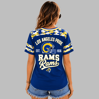 LAR Premium NFL All-American Camo V-neck
