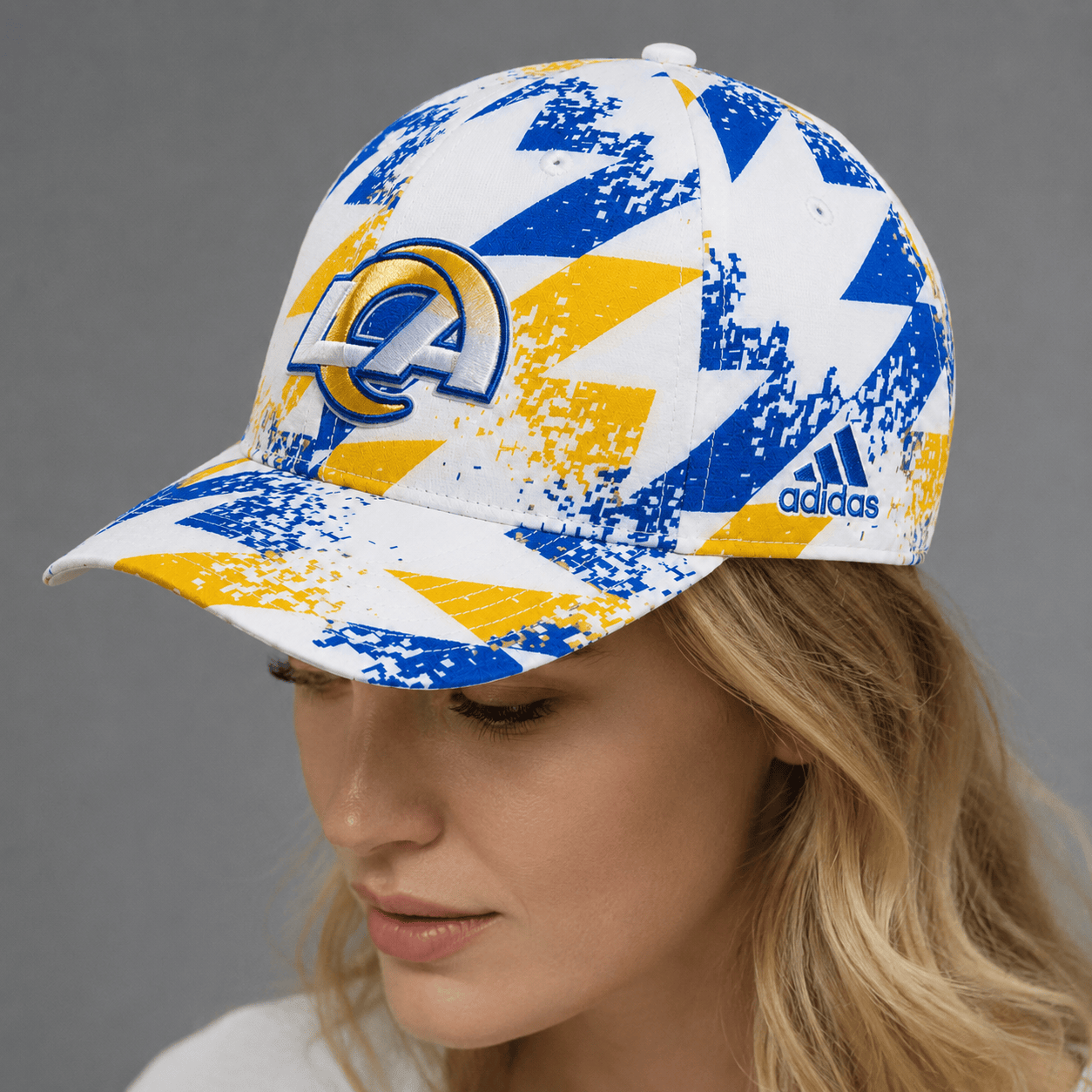 LAR Premium NFL Sports Fan Geometric Pattern Baseball Cap