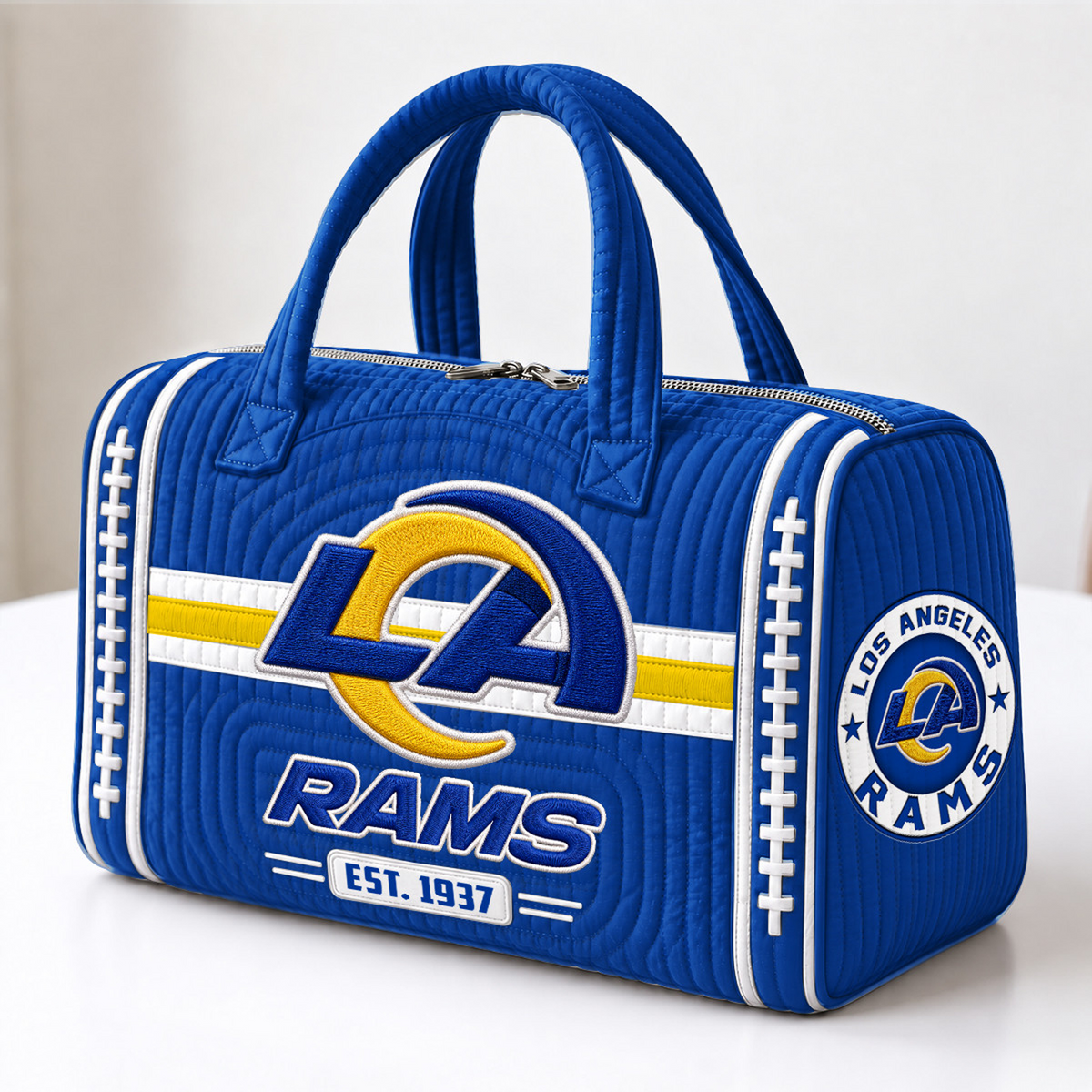 LAC x NFL Quilted Luggage Travel Bag
