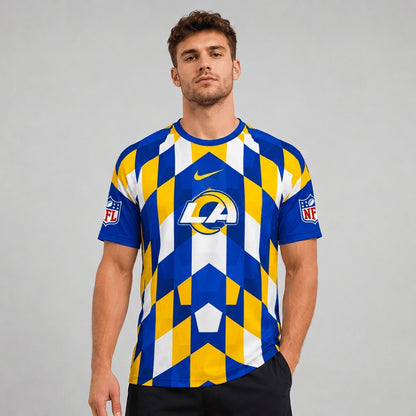 LAR x Premium NFL Geometric Fan Performance T-Shirt