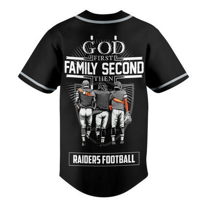 LV x NFL God First, Family Second – Faith & Brotherhood Football Jersey