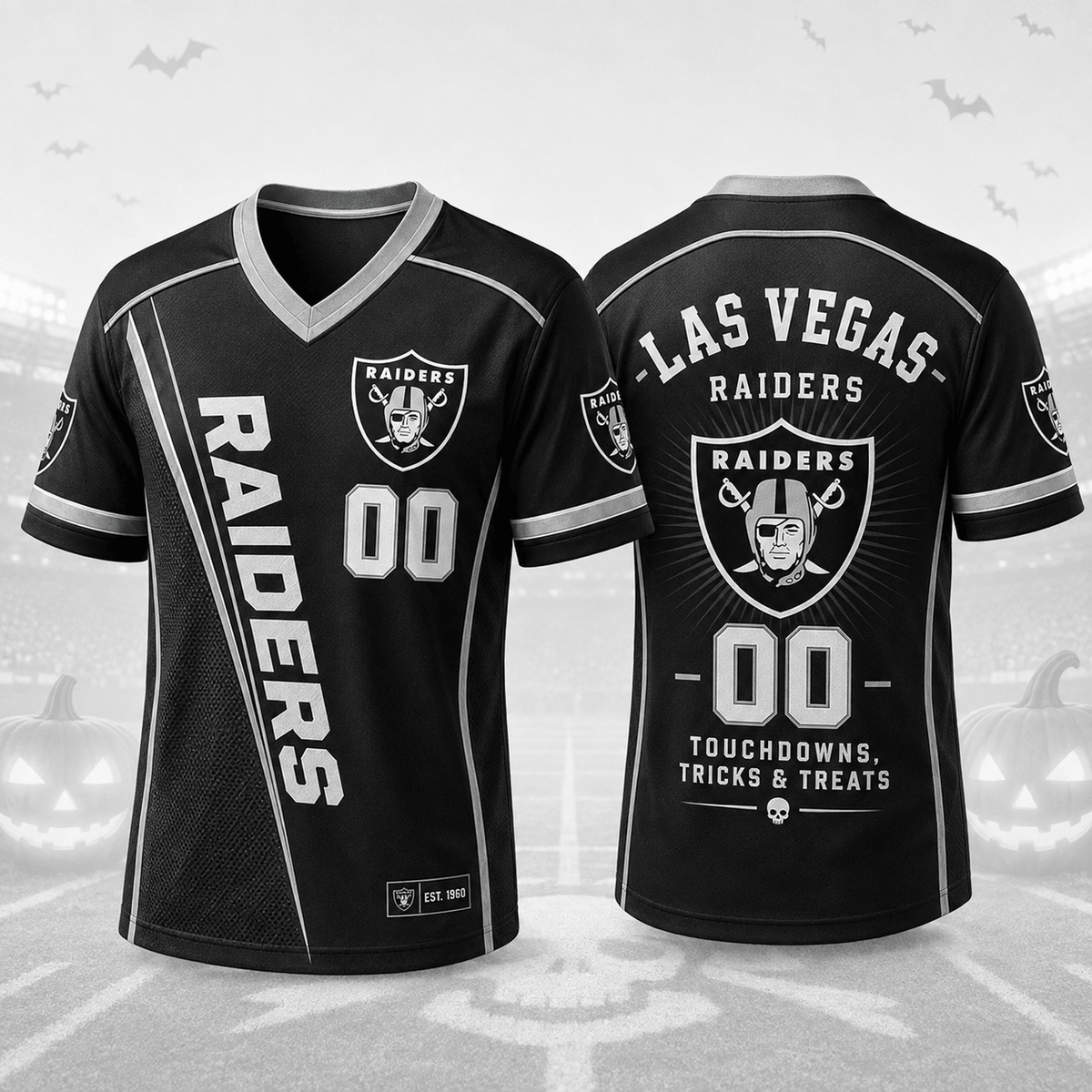 LV x NFL Premium Halloween Game Night NFL V-Neck