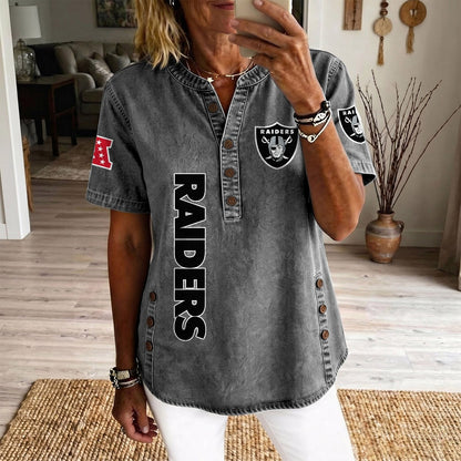 LV x NFL Women’???s Denim Casual Tops DATND LBN 190526