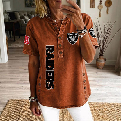 LV x NFL Women’???s Denim Casual Tops DATND LBN 190526