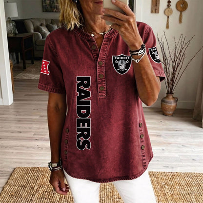 LV x NFL Women’???s Denim Casual Tops DATND LBN 190526
