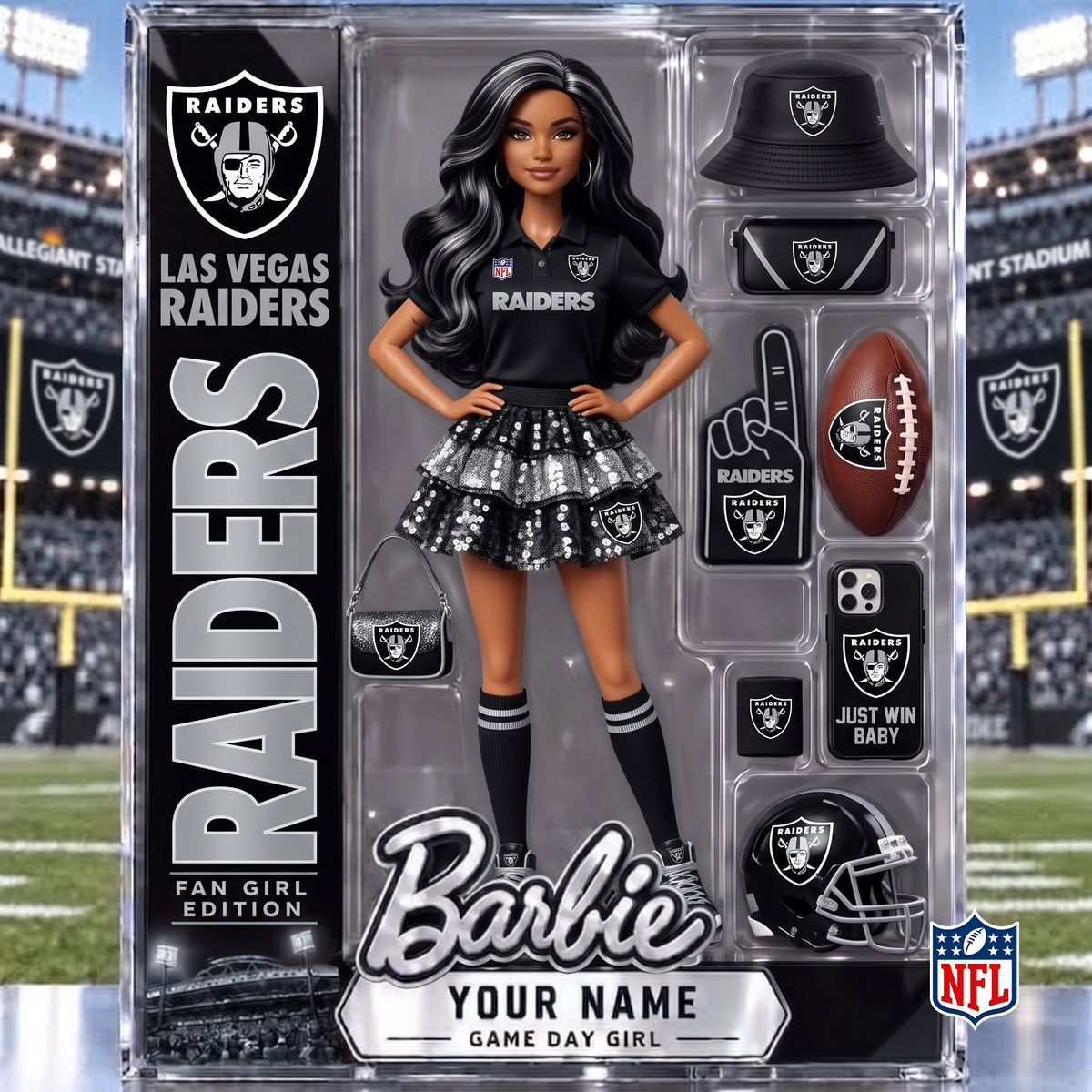 LVR x NFL Barbie Limited Acrylic Block Plaque