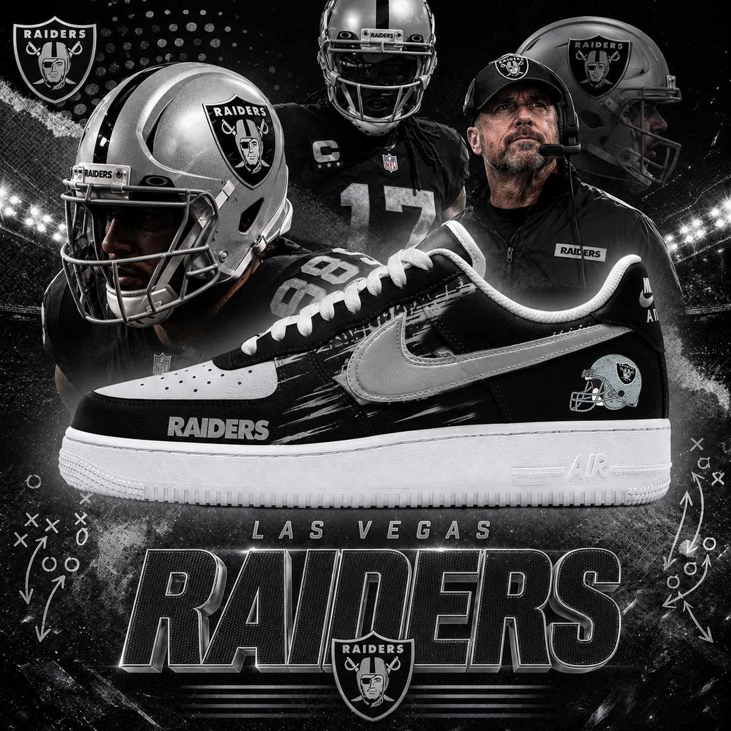 LVR x NFL Luxury AF1 Sneakers
