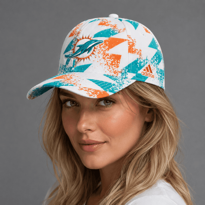 MD Premium NFL Sports Fan Geometric Pattern Baseball Cap