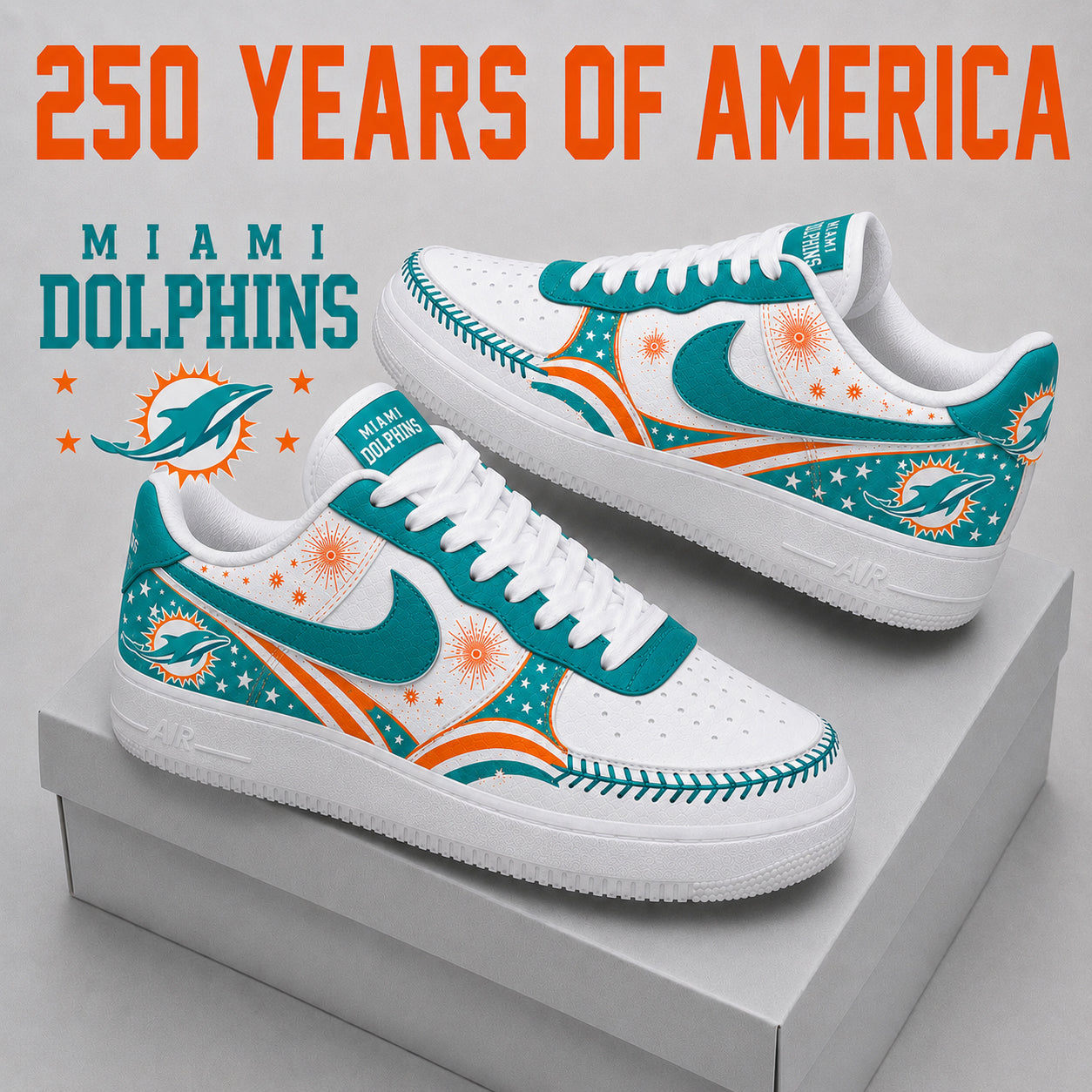 MD x NFL Premium AF1 Sneaker Gift For Fan