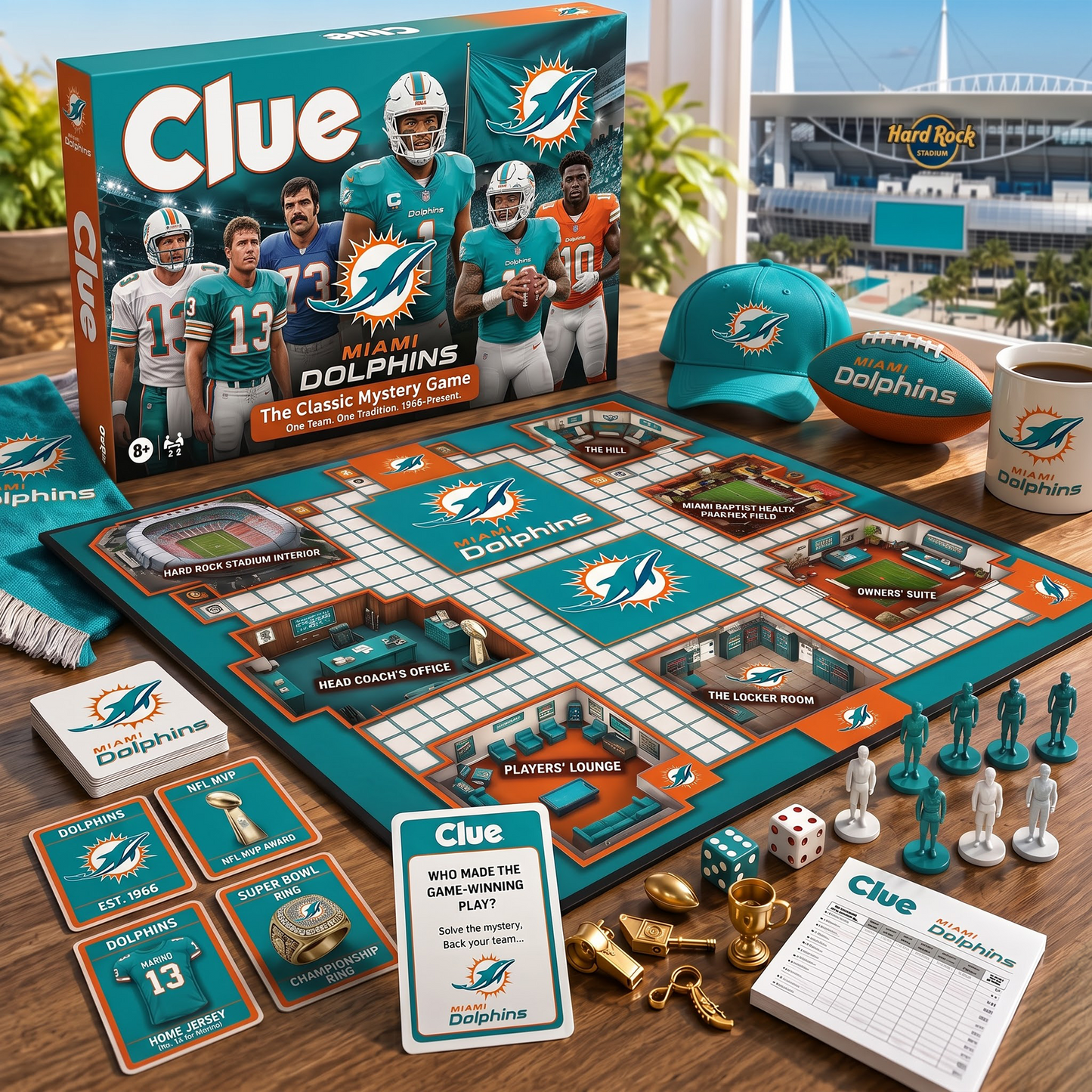 MIA X NFL THE MATCHDAY MYSTERY – PREMIUM COLLECTOR BOARD GAME