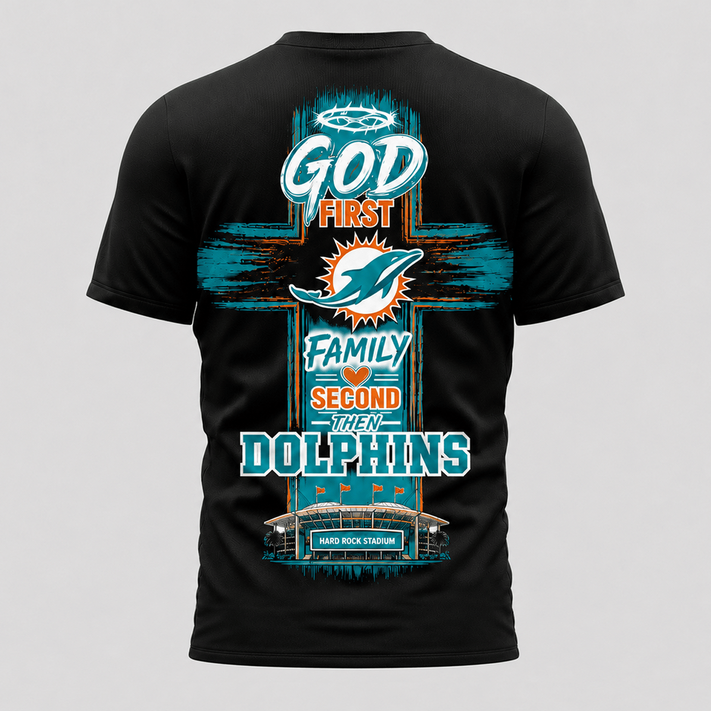 MIA x NFL Faith Family Team Pride 3D T-Shirt 0207