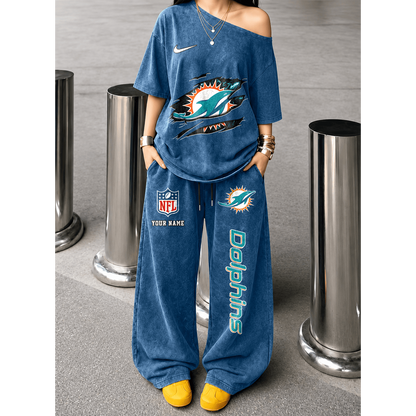 MIA x NFL Relaxed Fit Two Piece Sportswear Set