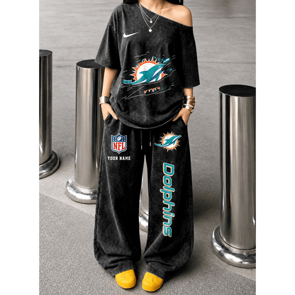 MIA x NFL Relaxed Fit Two Piece Sportswear Set